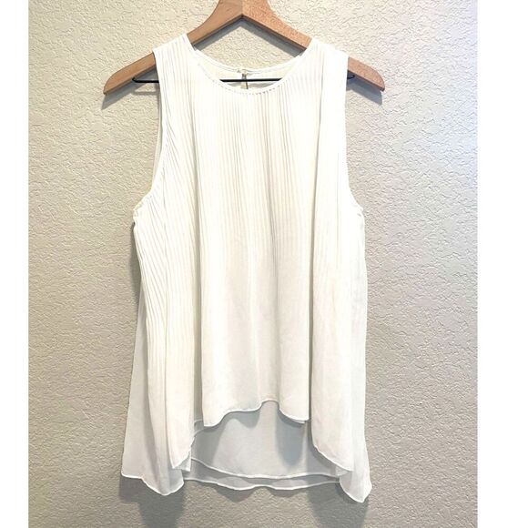 Zara Basic Collection Pleated Sleeveless Blouse Size Medium - Picture 1 of 5
